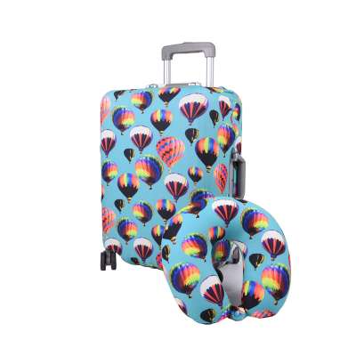 Custom  Printed Pattern Spandex Luggage Suitcase Cover