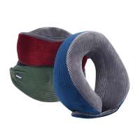 Plush Polyester New Design Breathable Comfortable U Shape Memory Foam Travel Neck Pillow