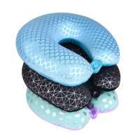 Sliver Plating Design U Shape Mircobeads Travel Pillow