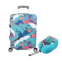 Custom  Printed Pattern Spandex Luggage Suitcase Cover